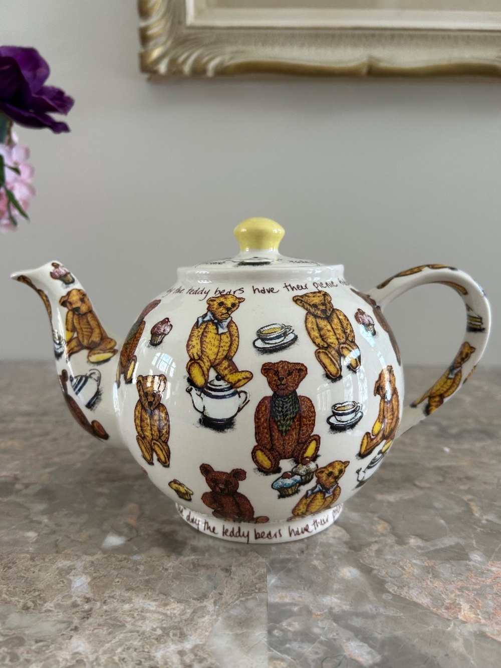Teddy Bear Picnic Teapot by Paul Cardew